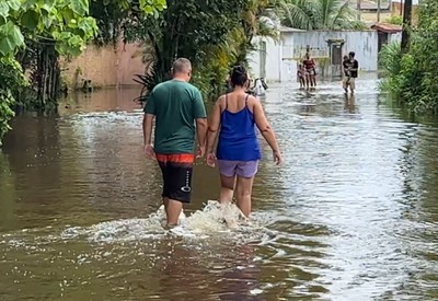 Peruíbe (SP) teve chuva 3 vezes acima do previsto para o mês nas últimas 72h, diz Defesa Civil
