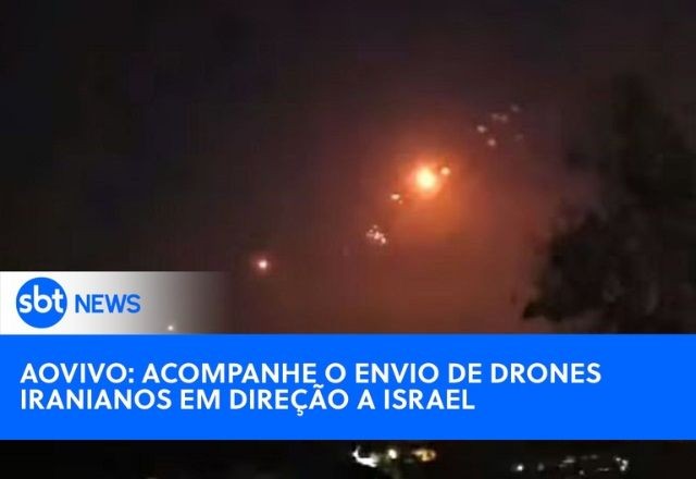 Imagem da noticia AO VIVO: SBT News acompanha o envio de drones iranianos em direção a Israel