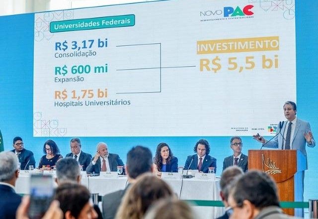 Imagem da noticia Governo anuncia investimento de R$ 5,5 bilhões no PAC para universidades e 10 novos campi