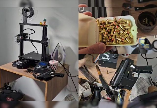 Imagem da noticia Polícia Federal prende homem que fabricava armas e itens de guerra com impressora 3D em SP