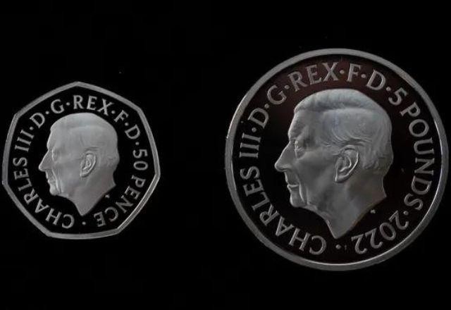 Imagem da noticia Reino Unido divulga projeção de moeda com rosto do rei Charles III
