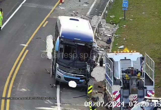 Imagem da noticia Acidente entre ônibus e micro-ônibus deixa 5 mortos e ao menos 5 feridos em Ipeúna, São Paulo