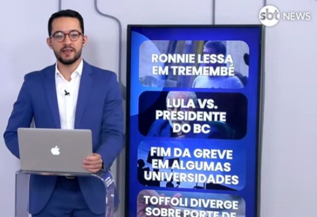 Brasil Agora ao vivo: Toffoli diverge sobre maconha, Lula critica presidente do BC e mais notícias do dia