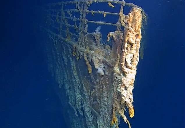 Imagem da noticia Após 15 anos, mergulhadores registram imagens inéditas do Titanic