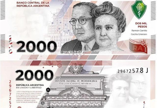 Imagem da noticia Com disparada da inflação, Argentina cria nota de 2 mil pesos