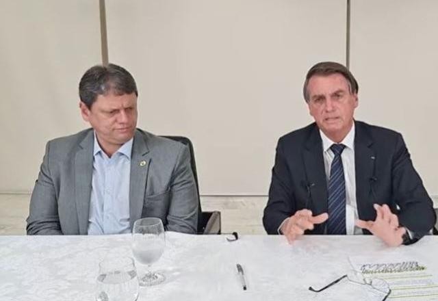 Imagem da noticia Bolsonaro confirma Tarcísio de Freitas como pré-candidato ao governo de SP