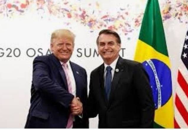 Imagem da noticia Bolsonaro elogia Trump por tentar "restaurar democracia na Venezuela"