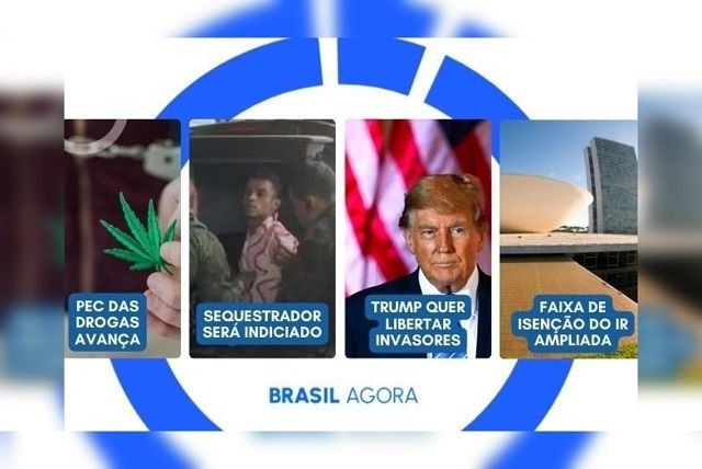 Imagem da noticia Brasil Agora: Trump quer libertar invasores do Capitólio; PEC das drogas avança