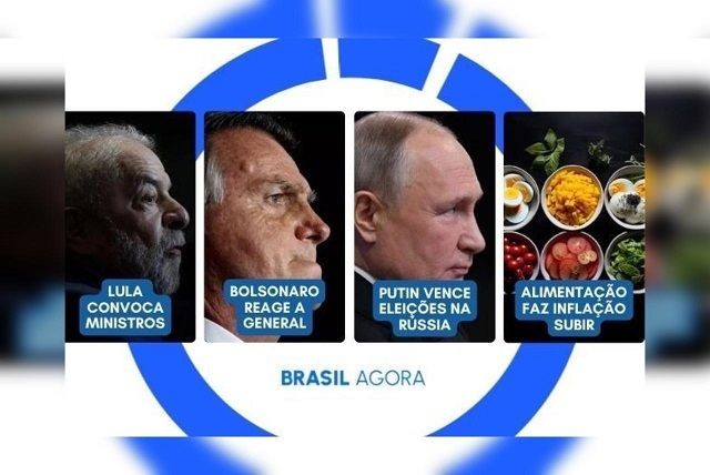 Imagem da noticia Brasil Agora: Bolsonaro reage a general; Putin vence eleição na Rússia