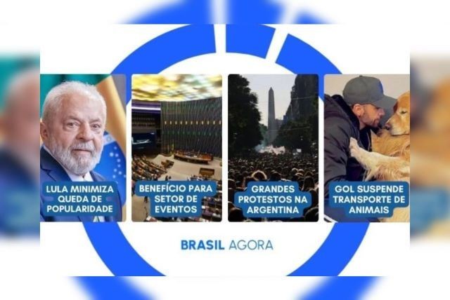 Imagem da noticia Brasil Agora: Lula minimiza queda de popularidade; Câmara aprova reestruturação do Perse