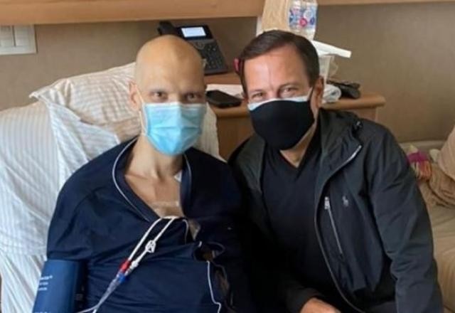 Covas recebe visita de Doria no hospital: "Em breve, boas notícias"