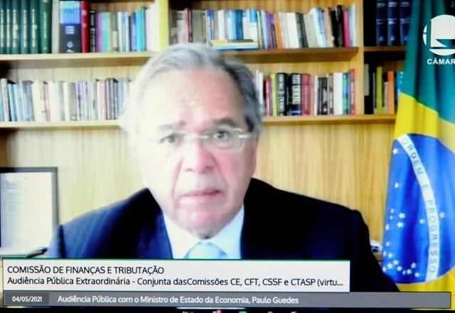 Imagem da noticia "Democracia brasileira reagiu à pandemia de forma vigorosa", diz Guedes