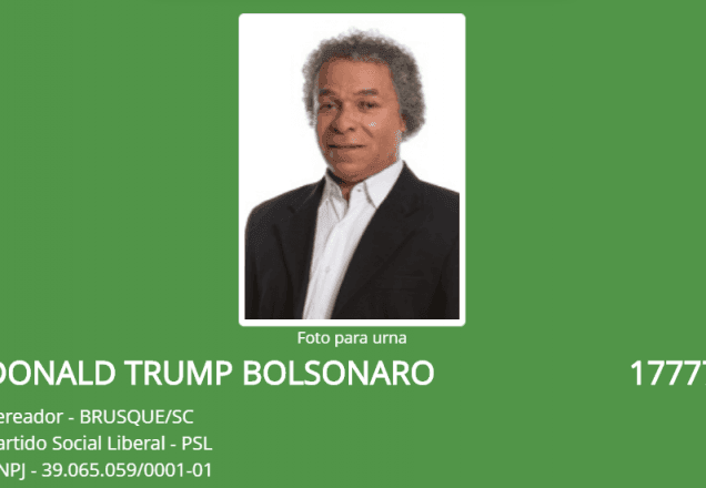 Imagem da noticia Candidato a vereador se registra como Donald Trump Bolsonaro
