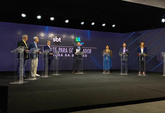 Imagem da noticia Debate SBT Brasília: candidatos mostram propostas de políticas públicas