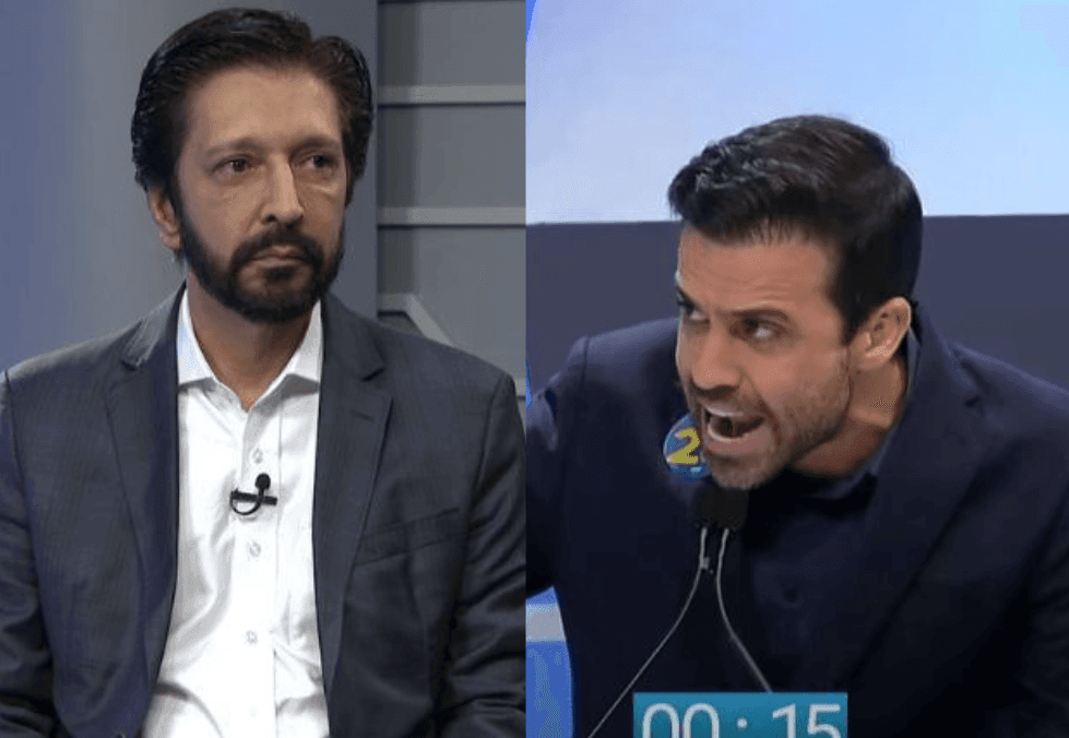 Imagem da noticia Vídeo: Pablo Marçal e Ricardo Nunes batem boca nos bastidores de debate do Flow