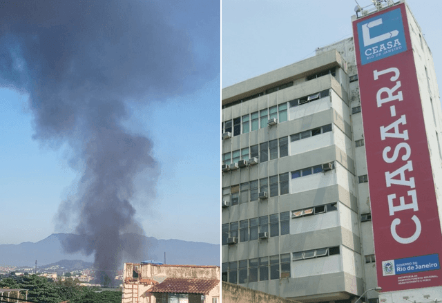 Imagem da noticia Incêndio de grandes proporções atinge pavilhão da Ceasa-RJ