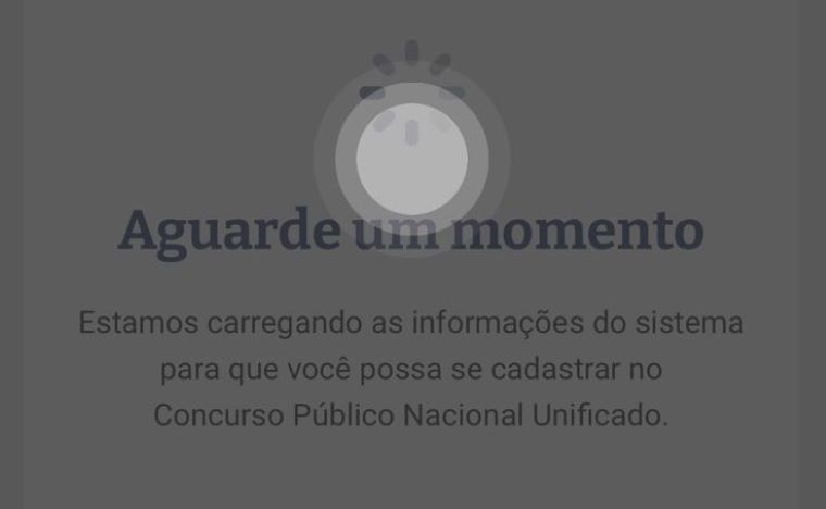 Imagem da noticia Concurso Unificado: site para inscrição no "Enem dos concursos" tem lentidão e instabilidade