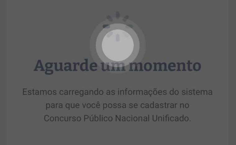 Concurso Unificado: site para inscrição no "Enem dos concursos" tem lentidão e instabilidade