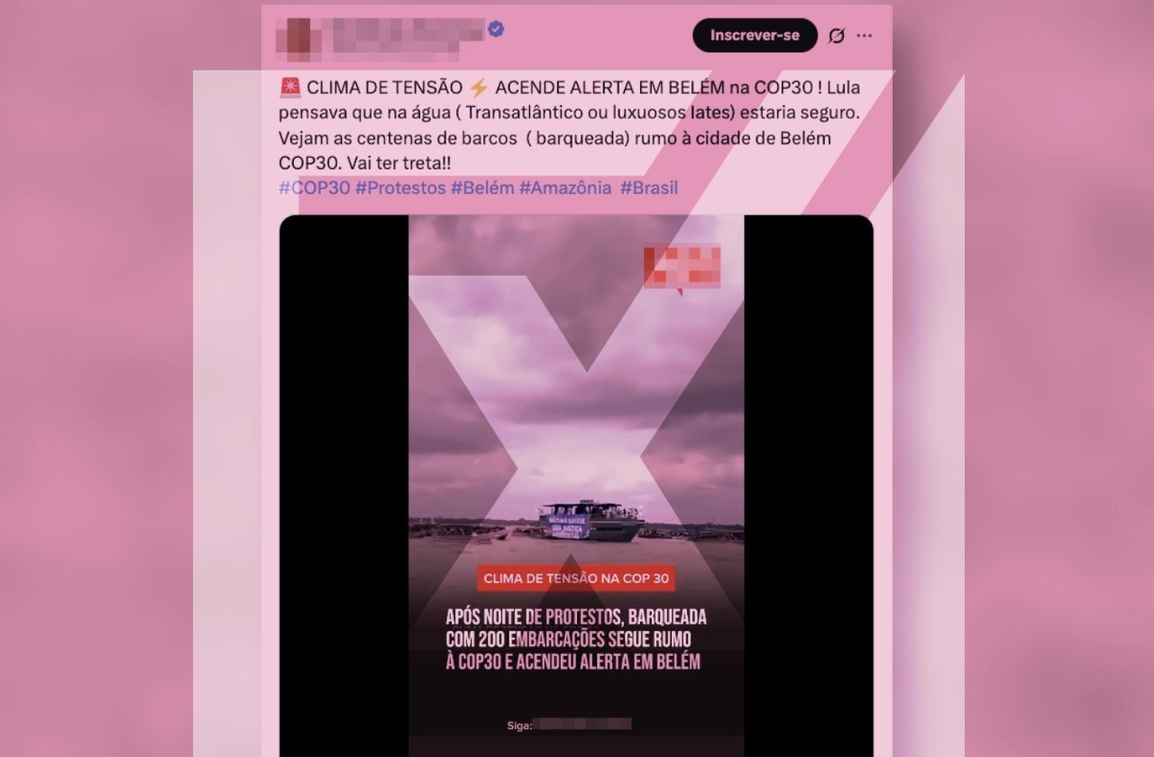 Imagem da noticia Barqueata em Belém foi protesto pacífico por causas climáticas