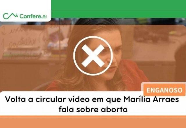 Imagem da noticia ENGANOSO: Volta a circular vídeo em que Marília Arraes fala sobre aborto