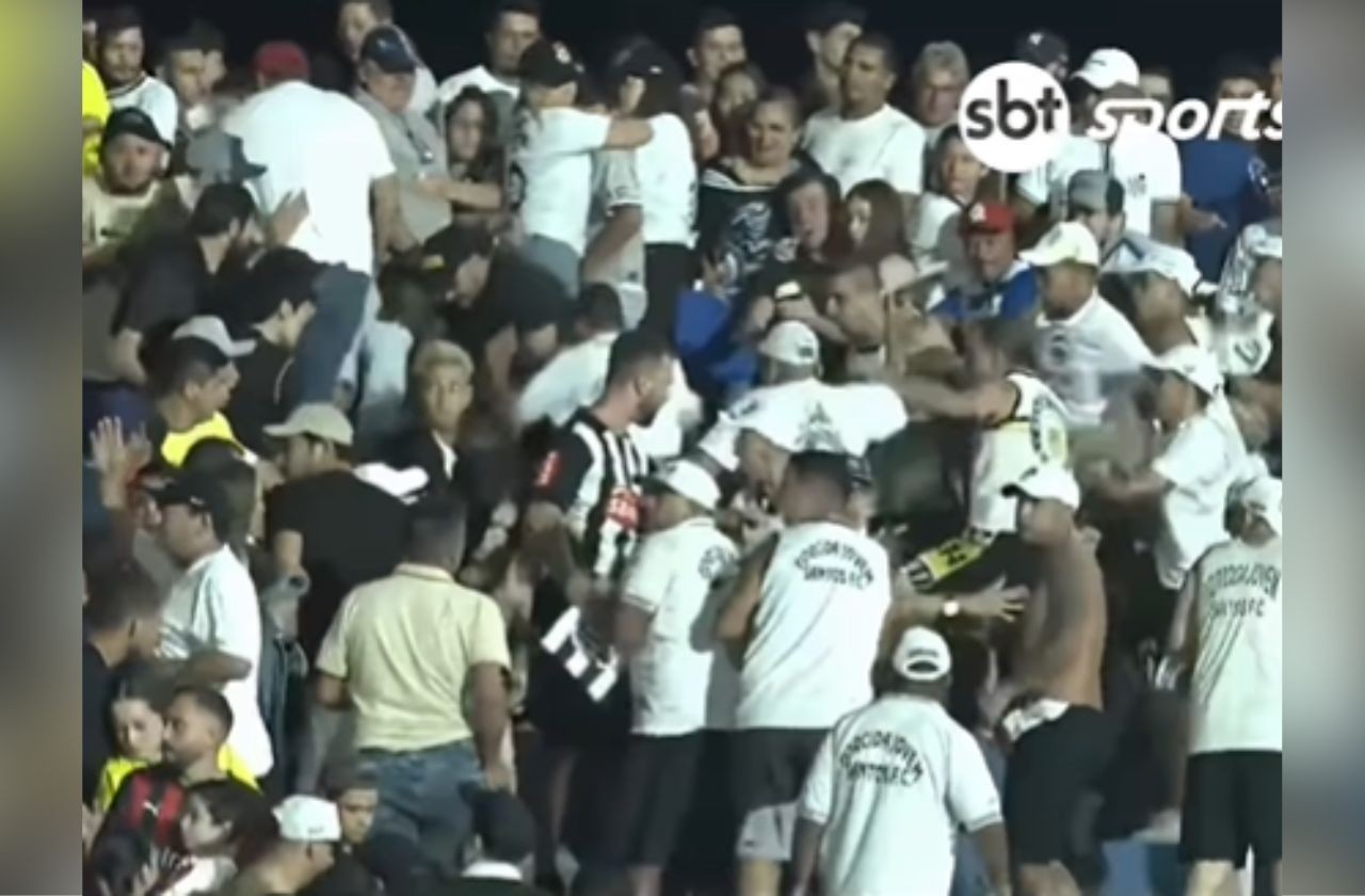 Imagem da noticia VÍDEO: Torcedores do Santos brigam antes de jogo na Sul-Americana