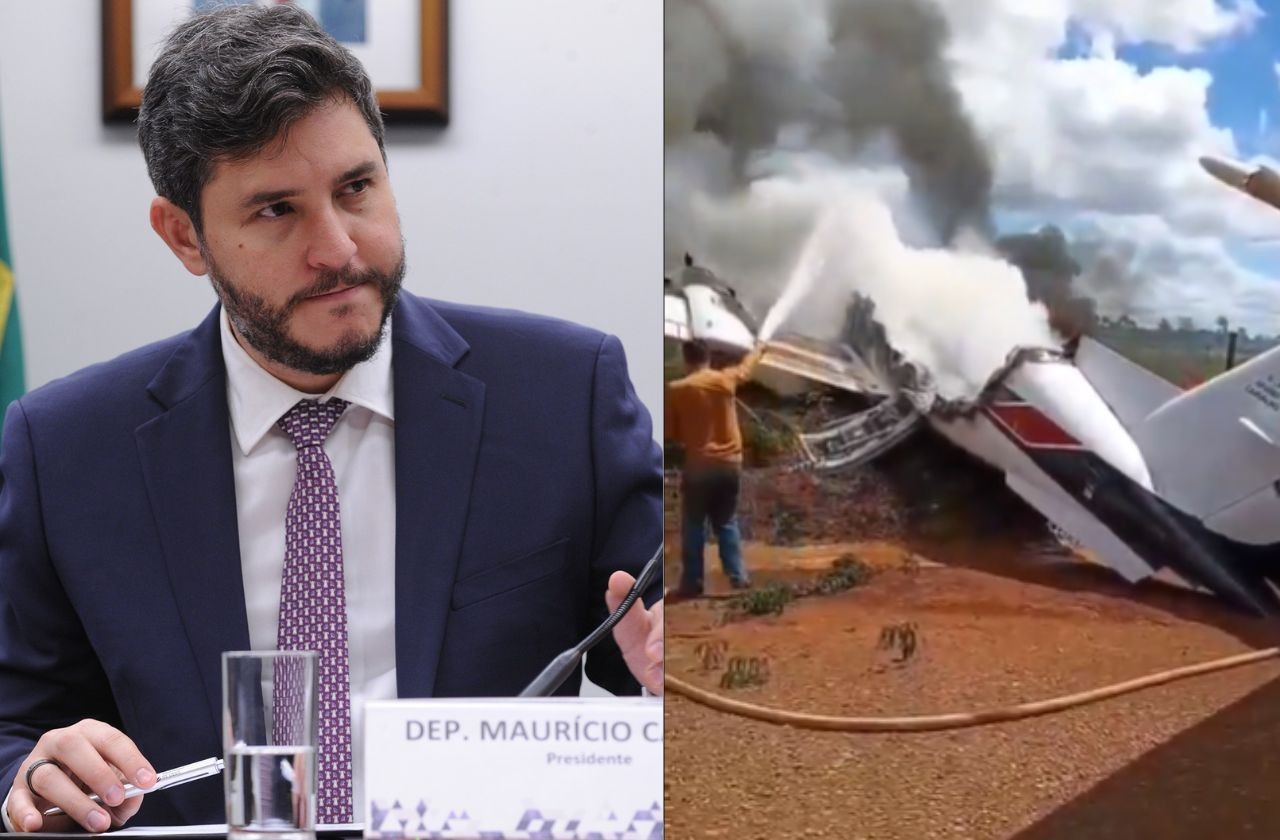 Imagem da noticia Avião com deputado federal faz pouso forçado e pega fogo em Rondônia
