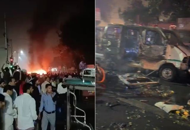 Imagem da noticia Explosão de carro perto de ponto turístico da Índia deixa 8 mortos; veja vídeo