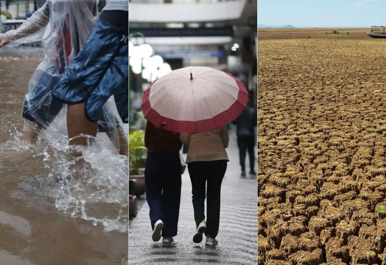 Imagem da noticia Alerta laranja: 15 estados do país têm perigo para tempestades, chuvas intensas ou baixa umidade