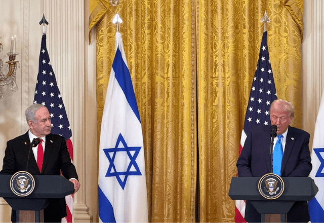 Imagem da noticia Trump defende realocação permanente de moradores de Gaza durante encontro com Netanyahu