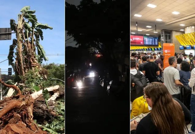 Imagem da noticia Milhões sem luz, falta d'água, parques fechados e voos cancelados: as consequências do vendaval em SP