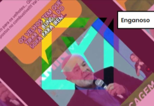 Imagem da noticia ENGANOSO: Lula não mandou idosos andarem para compensar aumento de combustíveis