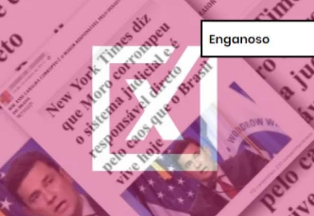 Imagem da noticia ENGANOSO: Texto com críticas a Moro é de cientista político e não representa a opinião do New York Times