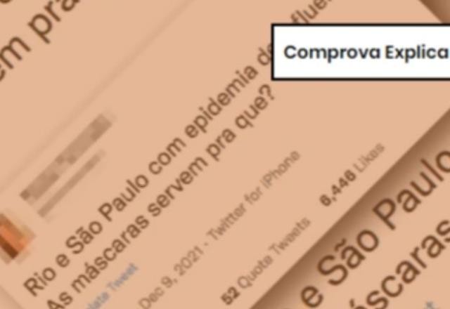 Imagem da noticia COMPROVA EXPLICA: Máscaras protegem contra epidemia de H3N2; entenda