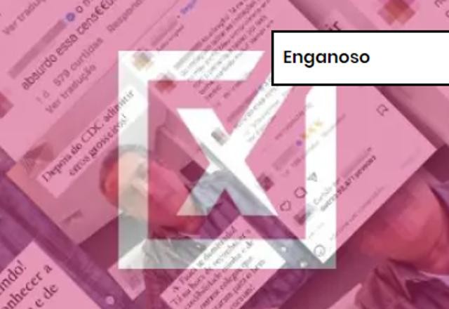 ENGANOSO: Órgão dos EUA admitiu erro na comunicação e não em vacinação