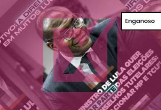 Imagem da noticia ENGANOSO: Ministro não pediu anulação de eleições para conselhos tutelares porque "a direita venceu"