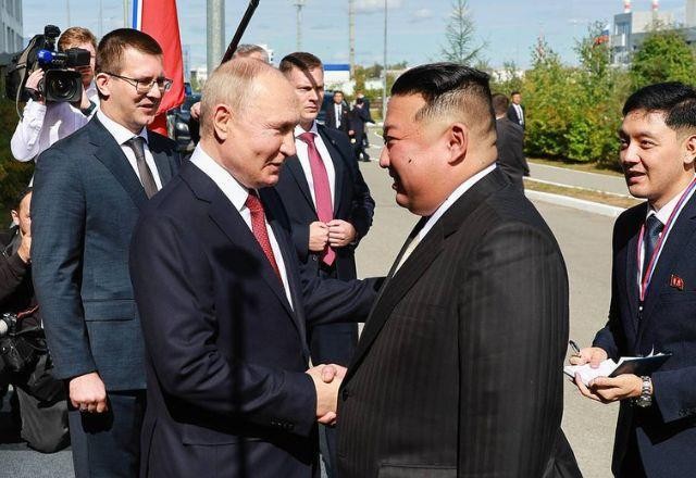 Imagem da noticia "Coreia do Norte está prestes a fornecer armas à Rússia", diz inteligência britânica