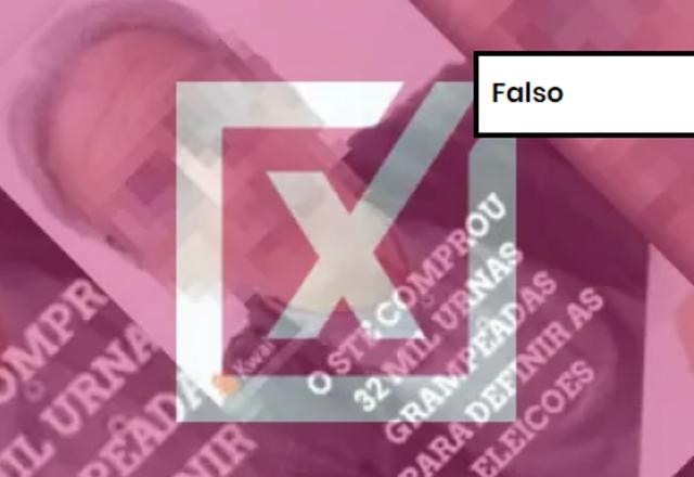 Imagem da noticia FALSO: TSE não tem 32 mil urnas grampeadas para fraudar a eleição