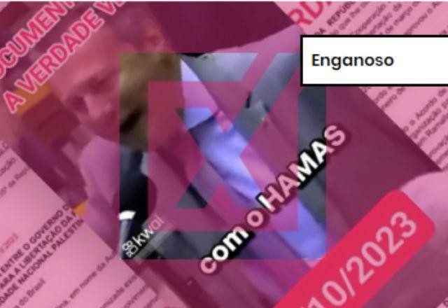 Imagem da noticia ENGANOSO: Governo Lula assinou acordo de cooperação técnica com Autoridade Palestina, não com o Hamas