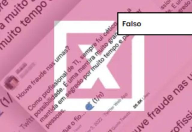 Imagem da noticia FALSO: Relatório no Twitter e em live argentina desinforma para atacar eleições