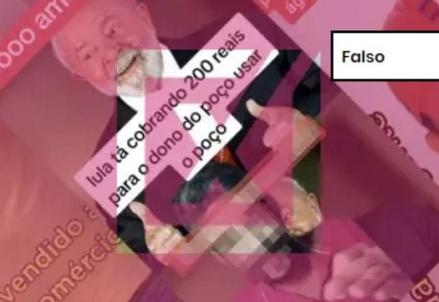 Imagem da noticia FALSO: Governo Lula não criou taxa para uso de poços artesianos; gestão de recursos hídricos é papel dos estados