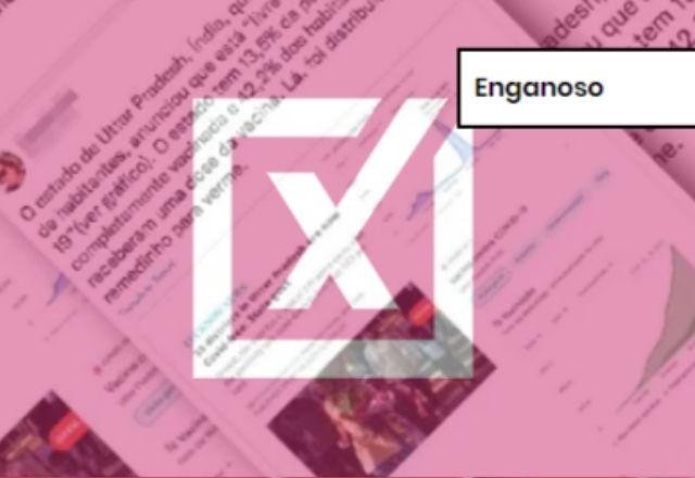 Imagem da noticia ENGANOSO: É enganosa conexão entre distribuição de ivermectina e controle da pandemia em estado da Índia