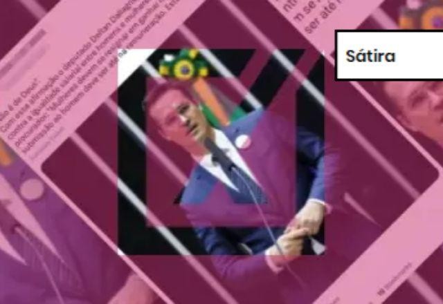 Imagem da noticia SÁTIRA: Post satiriza deputado que votou contra igualdade salarial entre homem e mulher
