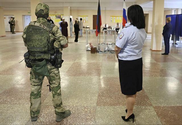 Imagem da noticia Rússia acusa ucranianos de tentativas de sabotagem às eleições em áreas ocupadas