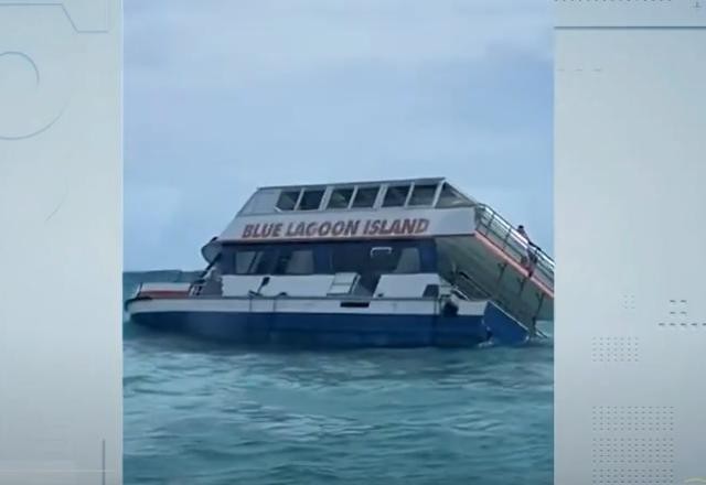 Idosa morre após embarcação naufragar nas Bahamas