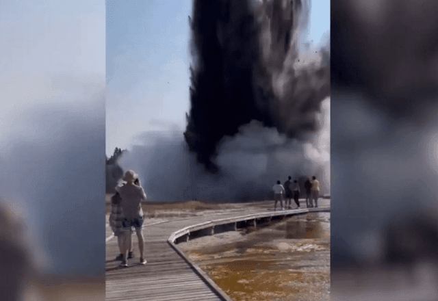 Imagem da noticia Vídeo: Parque de Yellowstone nos EUA tem explosão hidrotérmica; entenda 