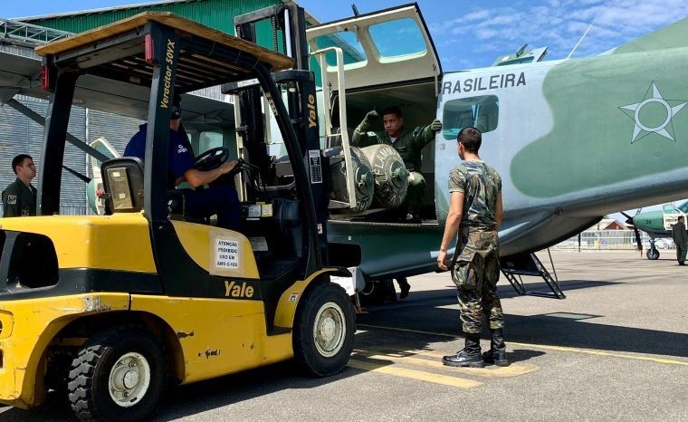 Imagem da noticia FAB inicia entrega de 15 mil cestas básicas aos yanomami