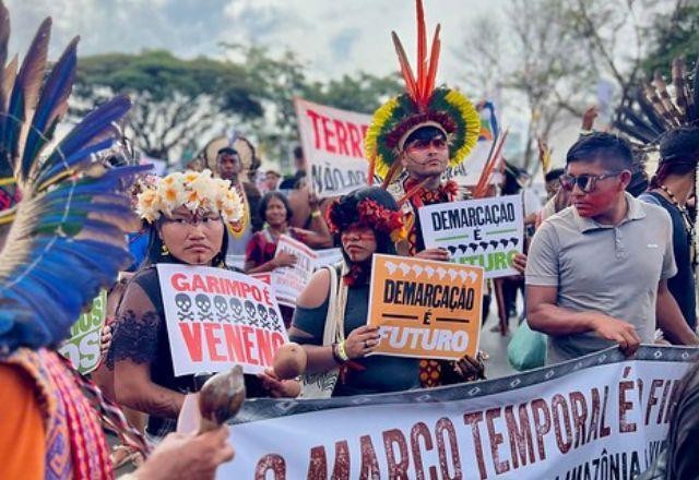 Imagem da noticia Congresso decide hoje se derruba vetos de Lula ao marco temporal das terras indígenas