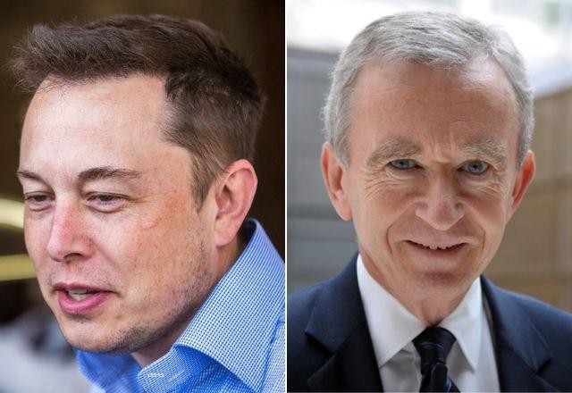 Imagem da noticia Musk segue como 2ª pessoa mais rica do mundo, superado por Bernard Arnault