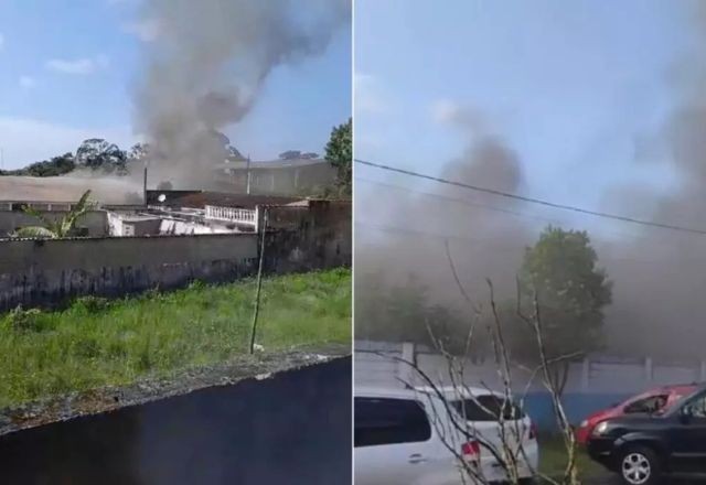 Imagem da noticia Escola pega fogo durante reunião de pais e professores no litoral de São Paulo