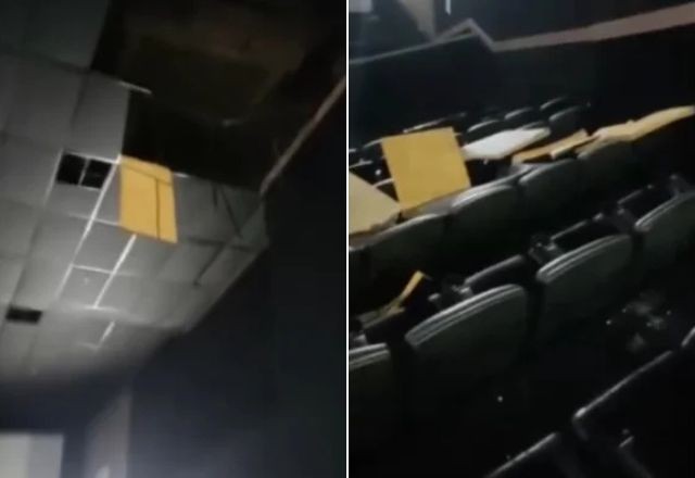 Imagem da noticia Teto de cinema em shopping desaba durante sessão de 'Invocação do Mal 4'